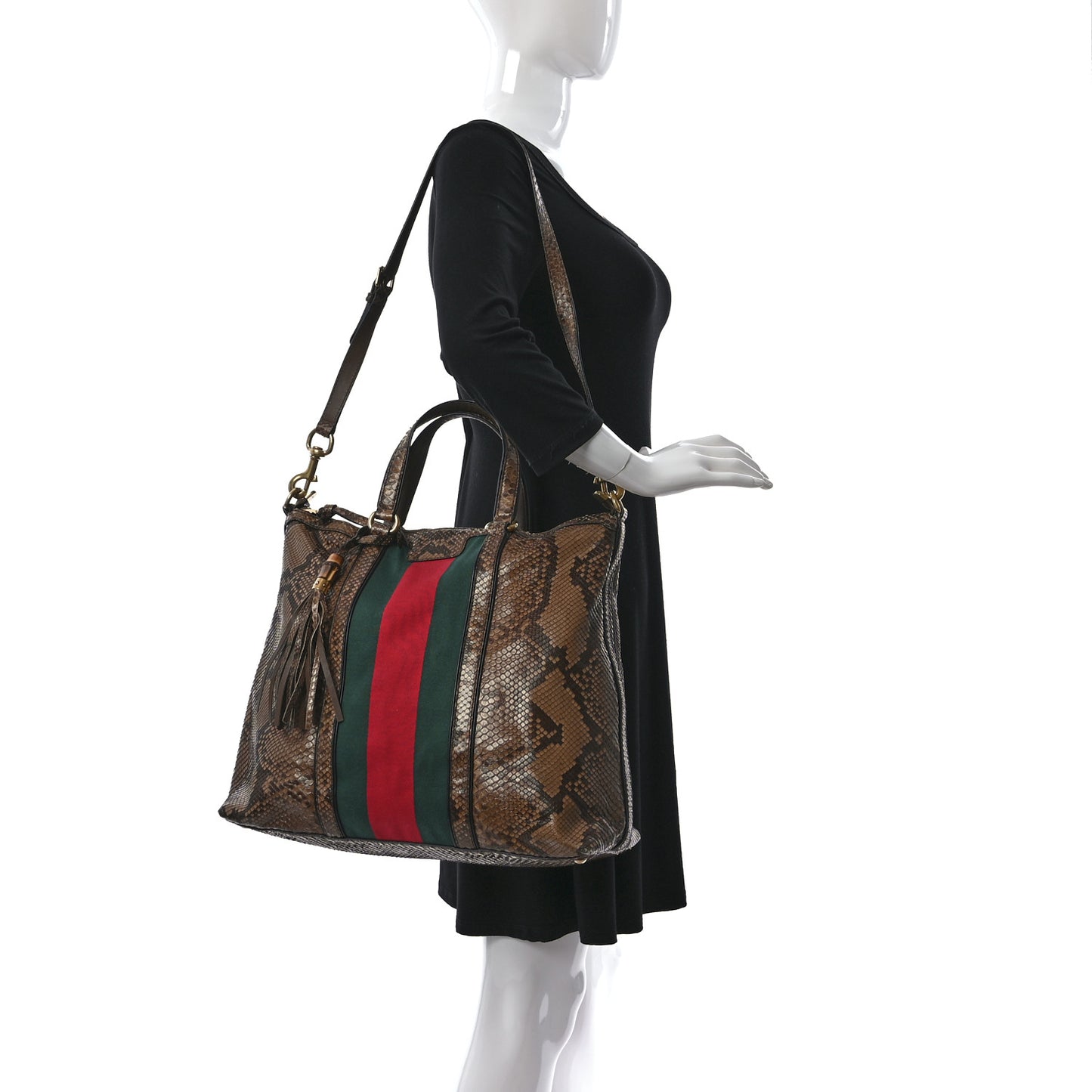Python Web Medium Rania Top Handle Bag