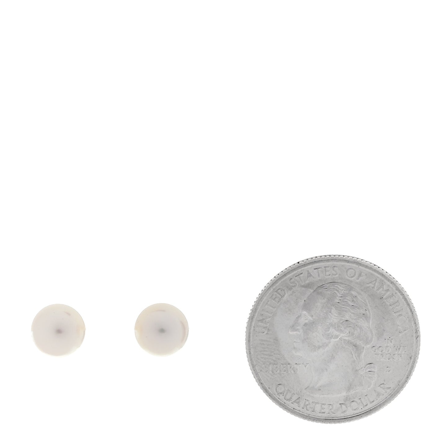 18K Yellow Gold Akoya Cultured Pearl 7-7.5mm Signature Earrings
