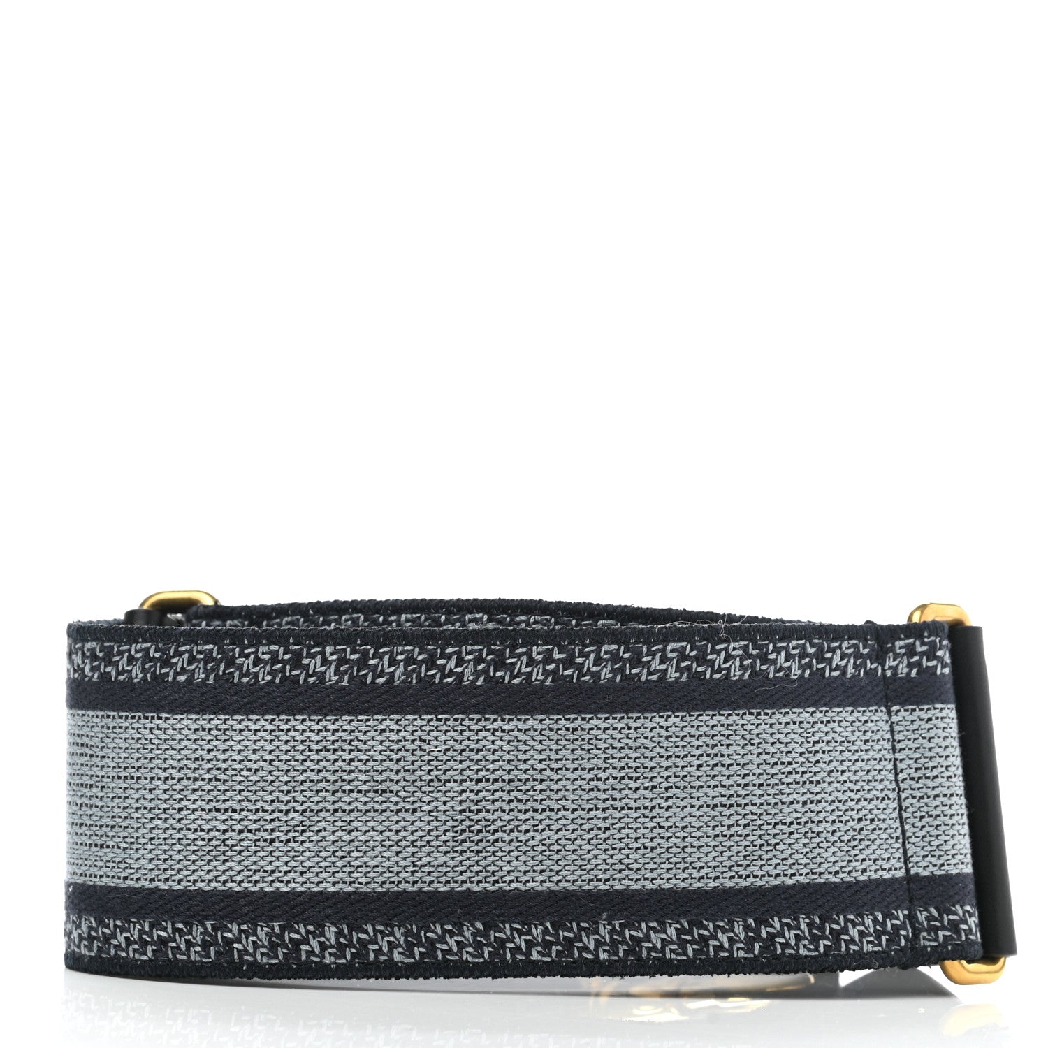 Christian Dior Canvas Embroidered Adjustable Shoulder Strap Blue 2 of 5