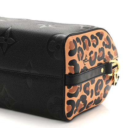 Louis Vuitton Empreinte Monogram Giant Wild At Heart Speedy Bandouliere 25 Black 9 of 9