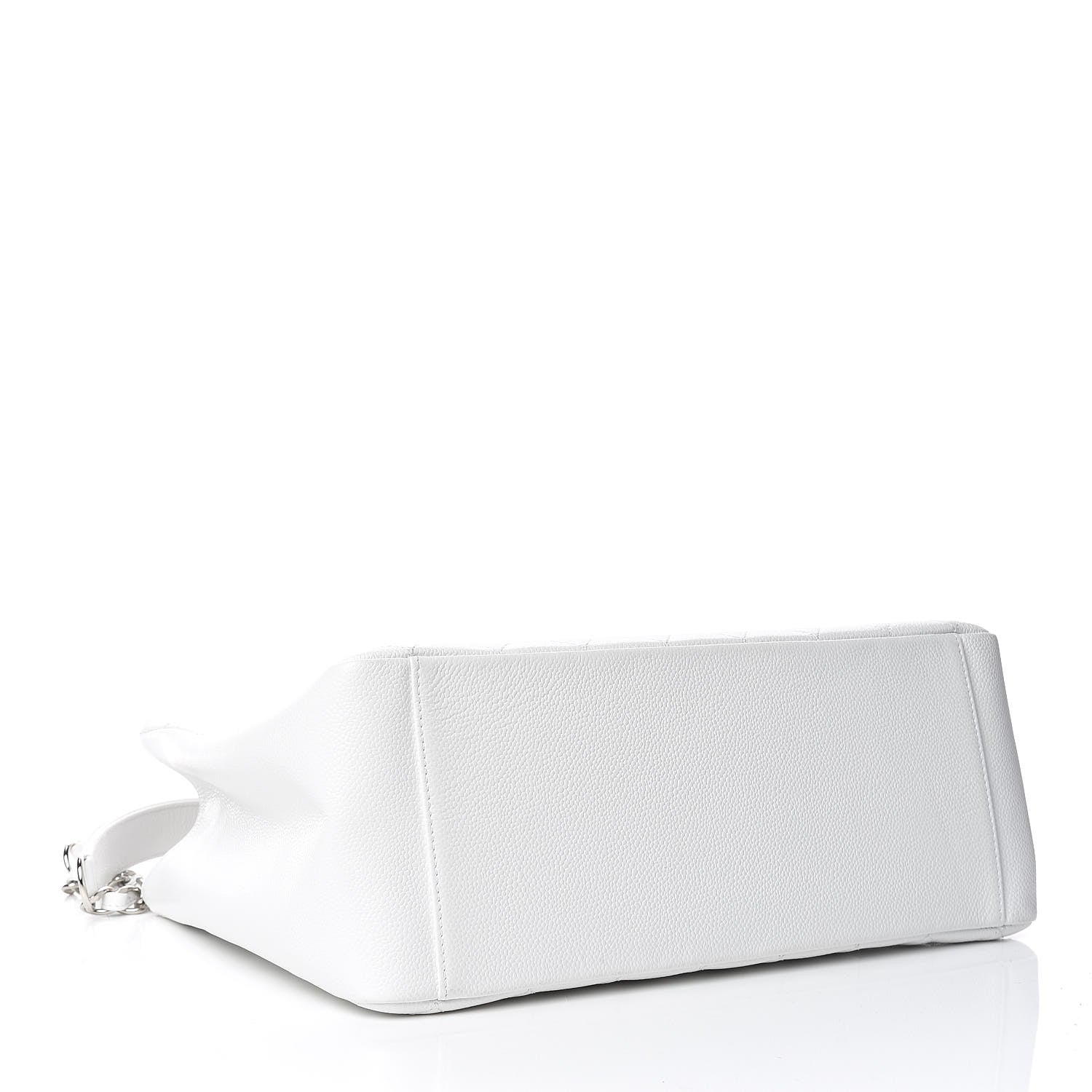 Chanel Caviar Quilted Grand Shopping Tote GST White 4 of 9