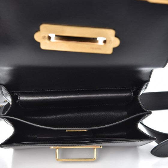 City Calf Saffiano Cahier Bag Black