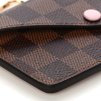 Louis Vuitton Damier Ebene Recto Verso Card Holder Rose Ballerine 8 of 10