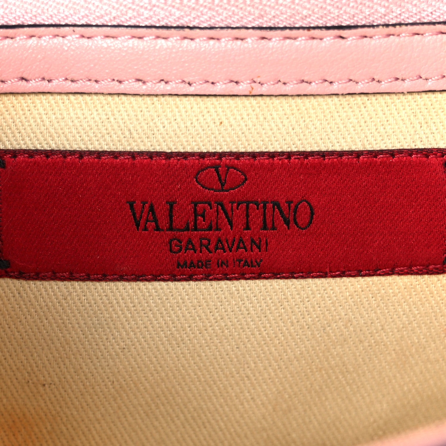 Valentino Garavani Vitello Enamel Small Glam Lock Rockstud Flap Water Rose 6 of 14
