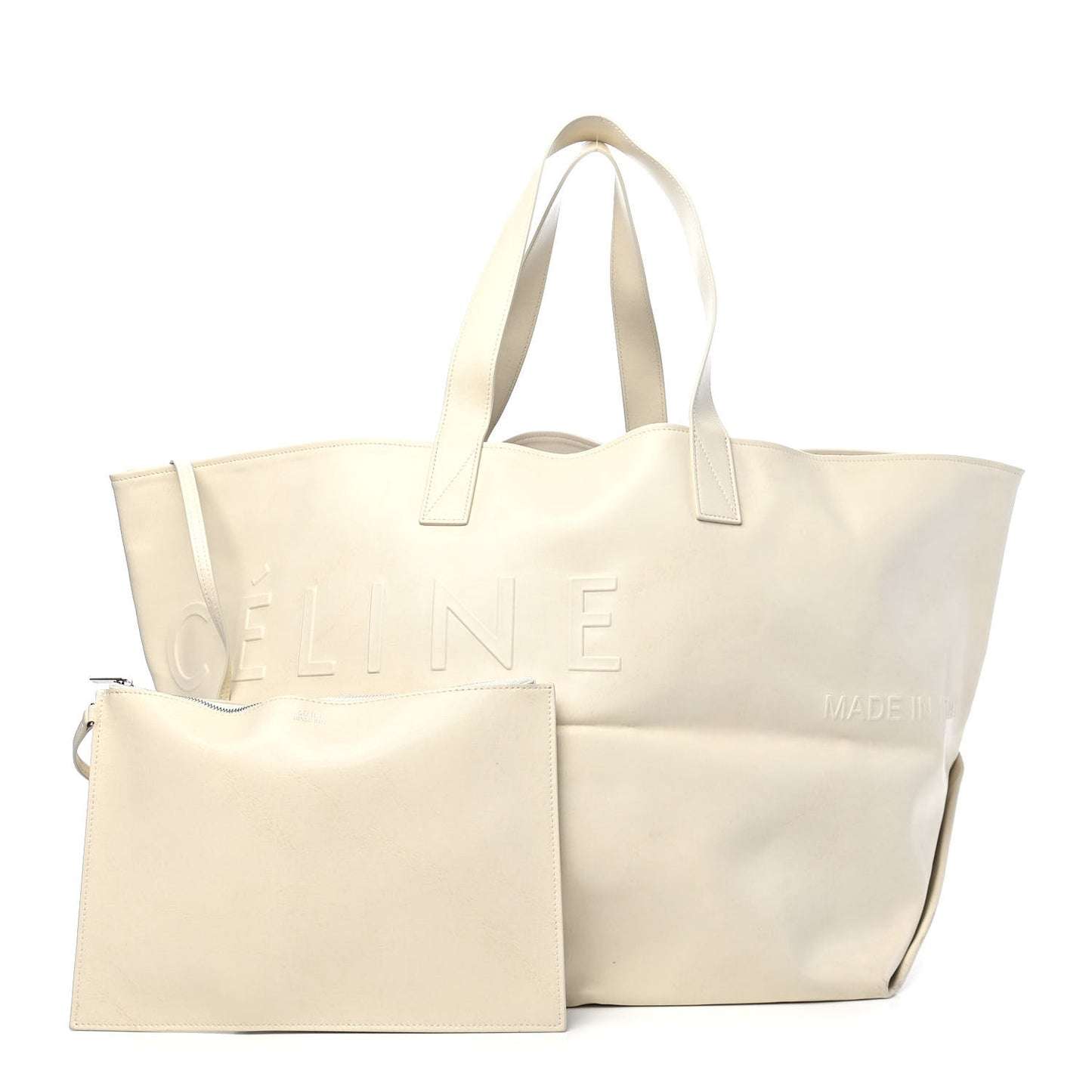 Calfskin Medium Made In Tote White