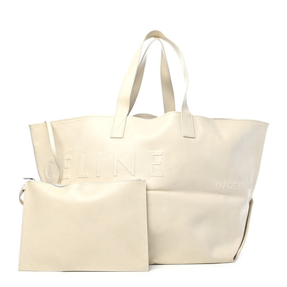 Celine Calfskin Medium Made In Tote White 1 of 9