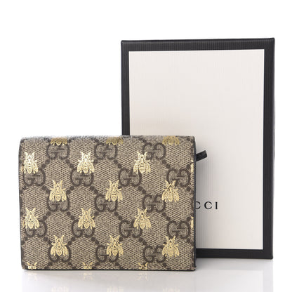 Gucci GG Supreme Monogram Bee Print Card Case 8 of 8
