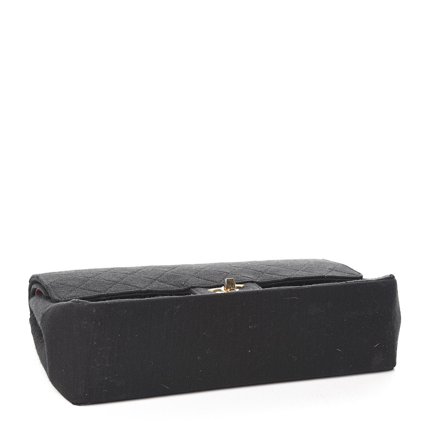 Chanel Jersey Quilted Medium Double Flap Black 3 of 13