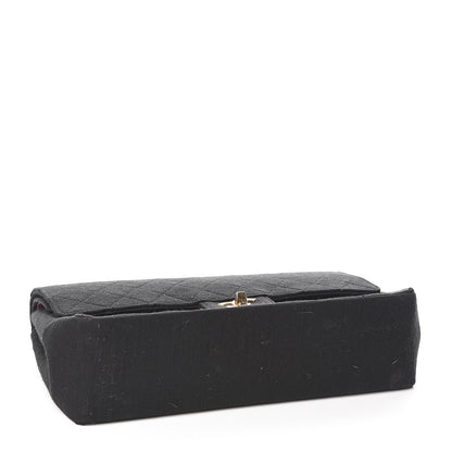 Chanel Jersey Quilted Medium Double Flap Black 3 of 13