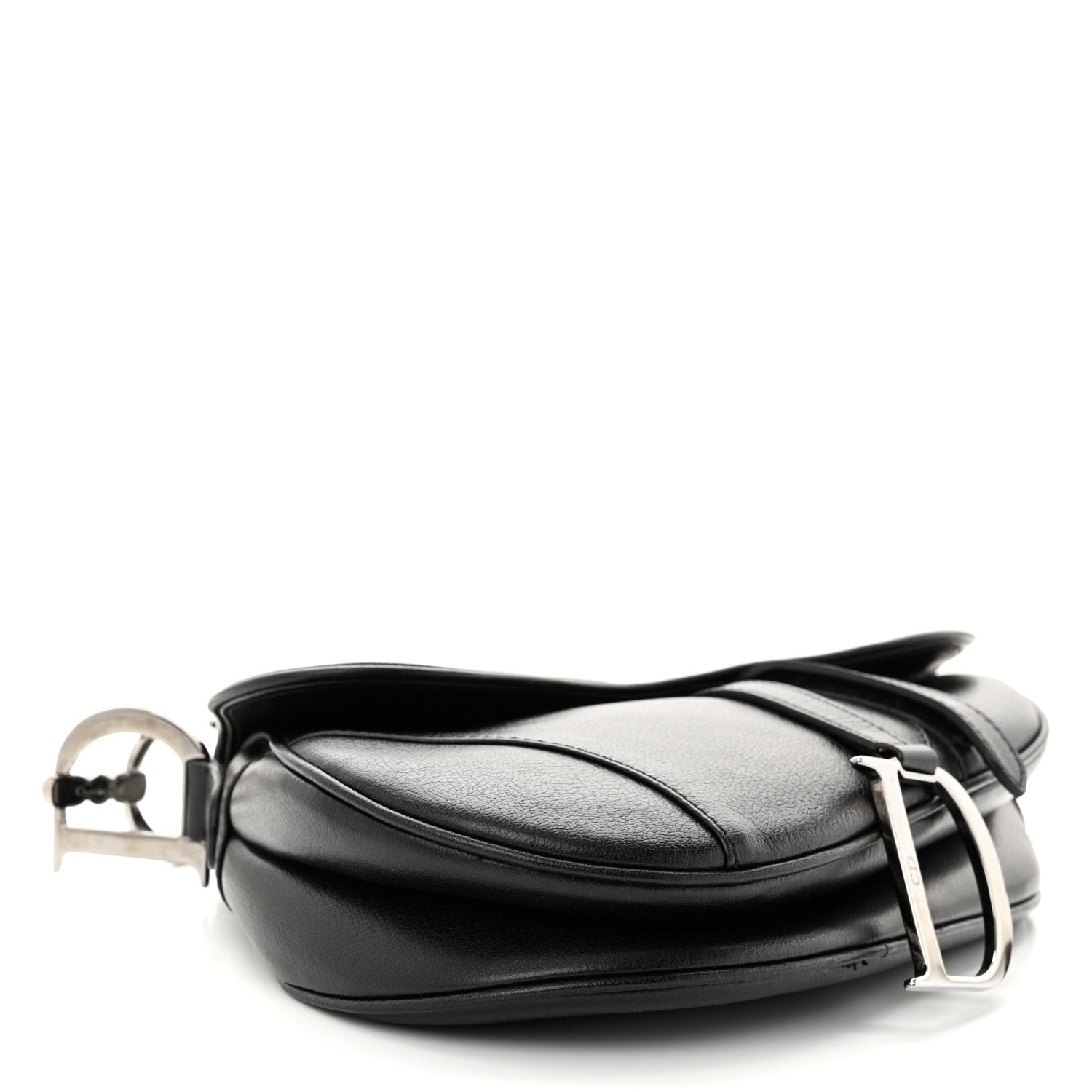 Christian Dior Calfskin Saddle Bag Black 4 of 11