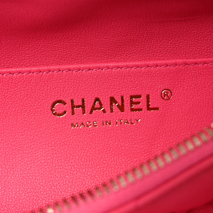 Chanel Lambskin Quilted Waist Bag Fanny Pack Pink 6 of 10