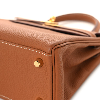 Hermes Togo Kelly Retourne 25 Gold 10 of 13