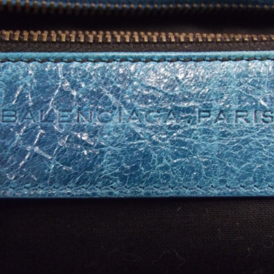 Balenciaga Leather Work Turquoise 8 of 14