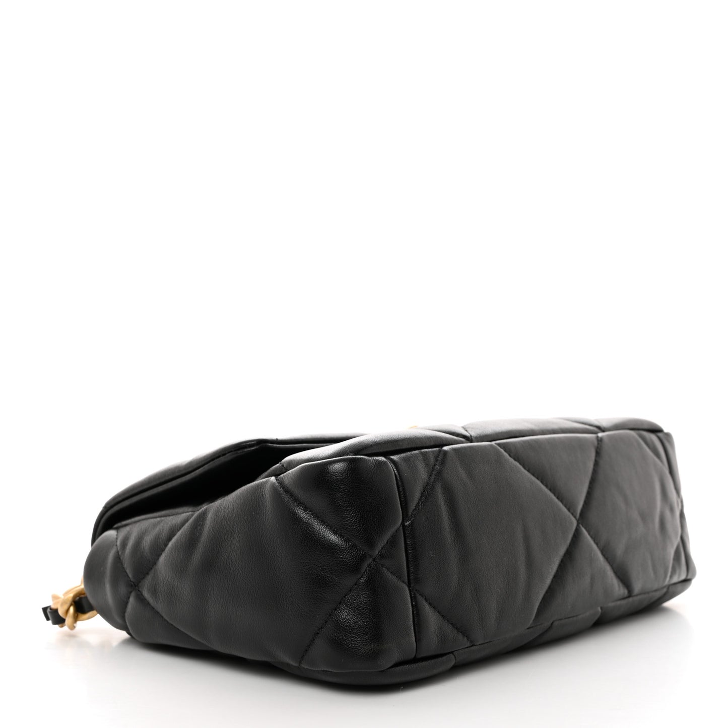Lambskin Quilted Medium Chanel 19 Flap Black