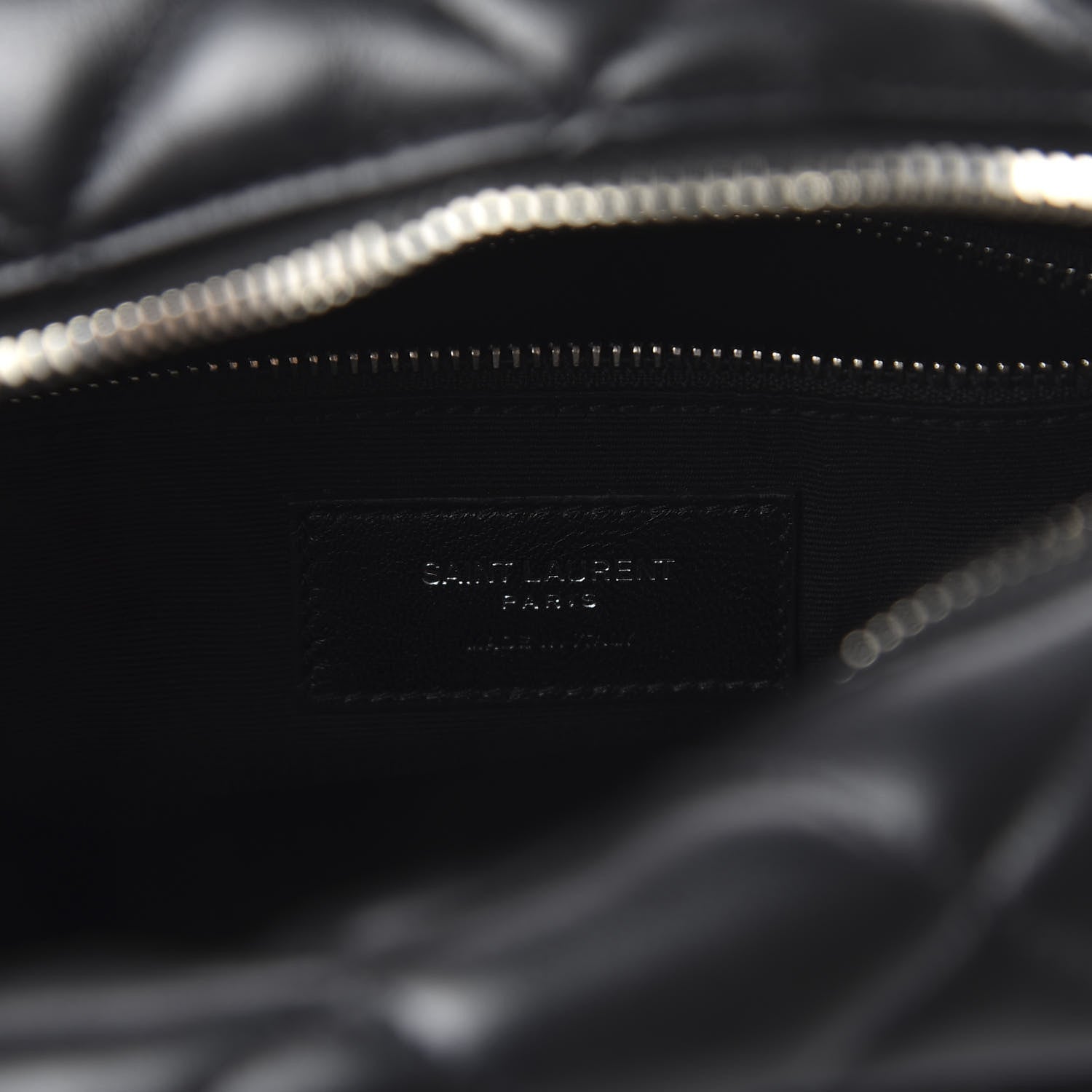 Saint Laurent Calfskin Y Quilted Monogram Small Loulou Bowling Bag Black 8 of 9