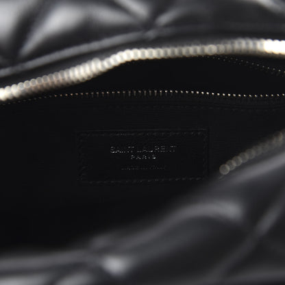 Saint Laurent Calfskin Y Quilted Monogram Small Loulou Bowling Bag Black 8 of 9