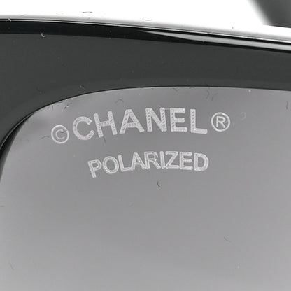Chanel Tweed CC Polarized Sunglasses 5348 Black 5 of 7
