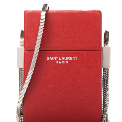 Saint Laurent Lambskin Smoking Box Crossbody Rouge Eros 10 of 10