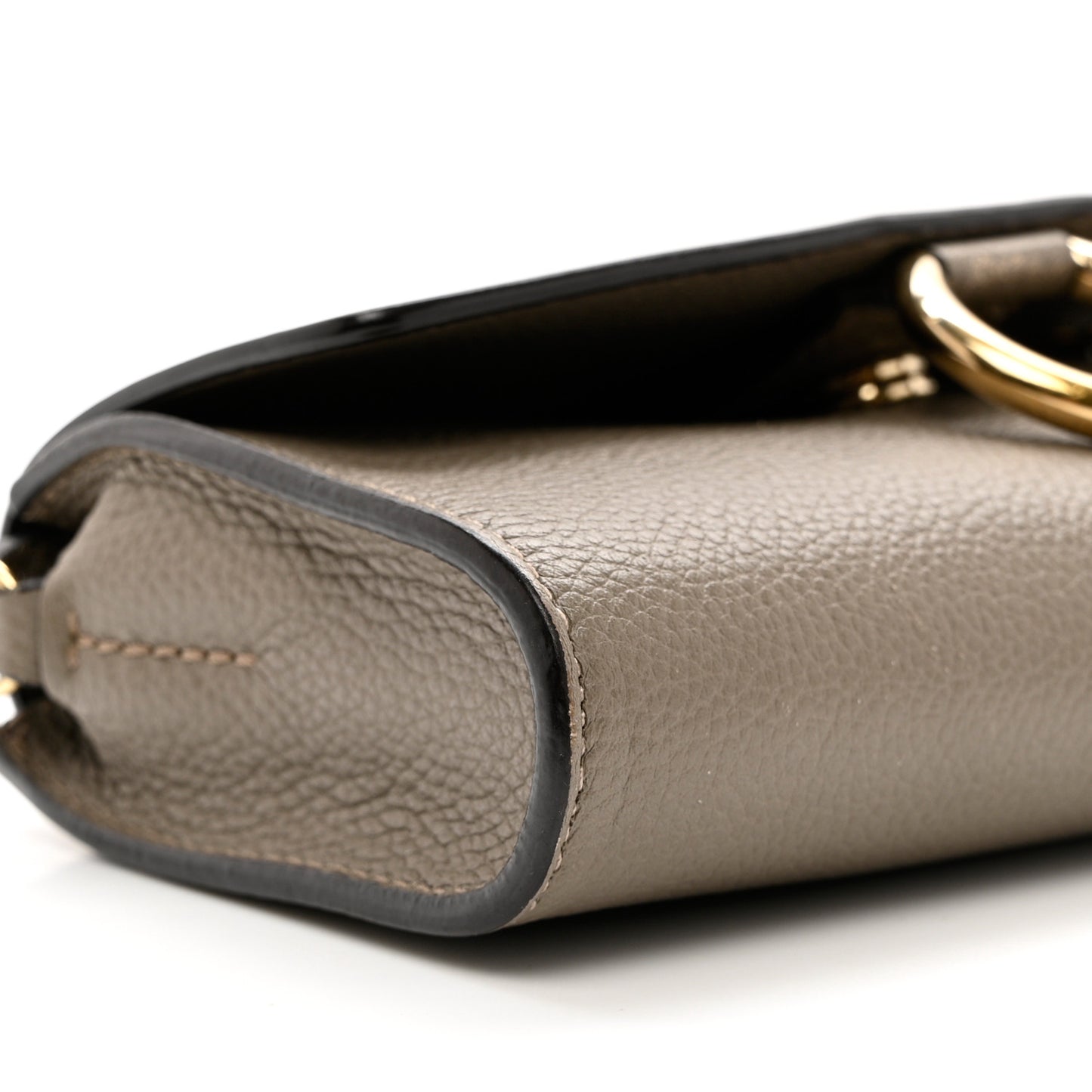 Calfskin Mini Faye Shoulder Bag Motty Grey