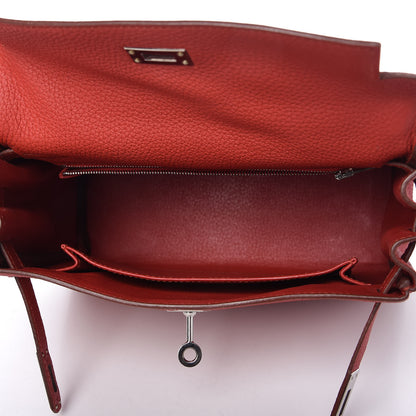 Hermes Togo Kelly Retourne 25 Rouge Pivoine 5 of 10