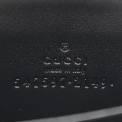 Gucci Plutone Calfskin Logo Zip Around Card Case Black 6 of 6
