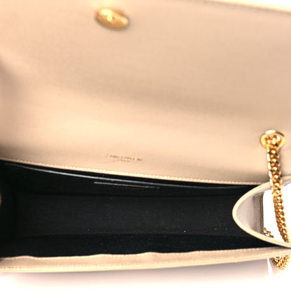 Saint Laurent Grain De Poudre Medium Monogram Kate Satchel Dark Beige 6 of 14