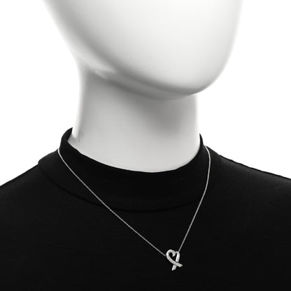Tiffany Sterling Silver Small Paloma Picasso Loving Heart Pendant Necklace 2 of 4