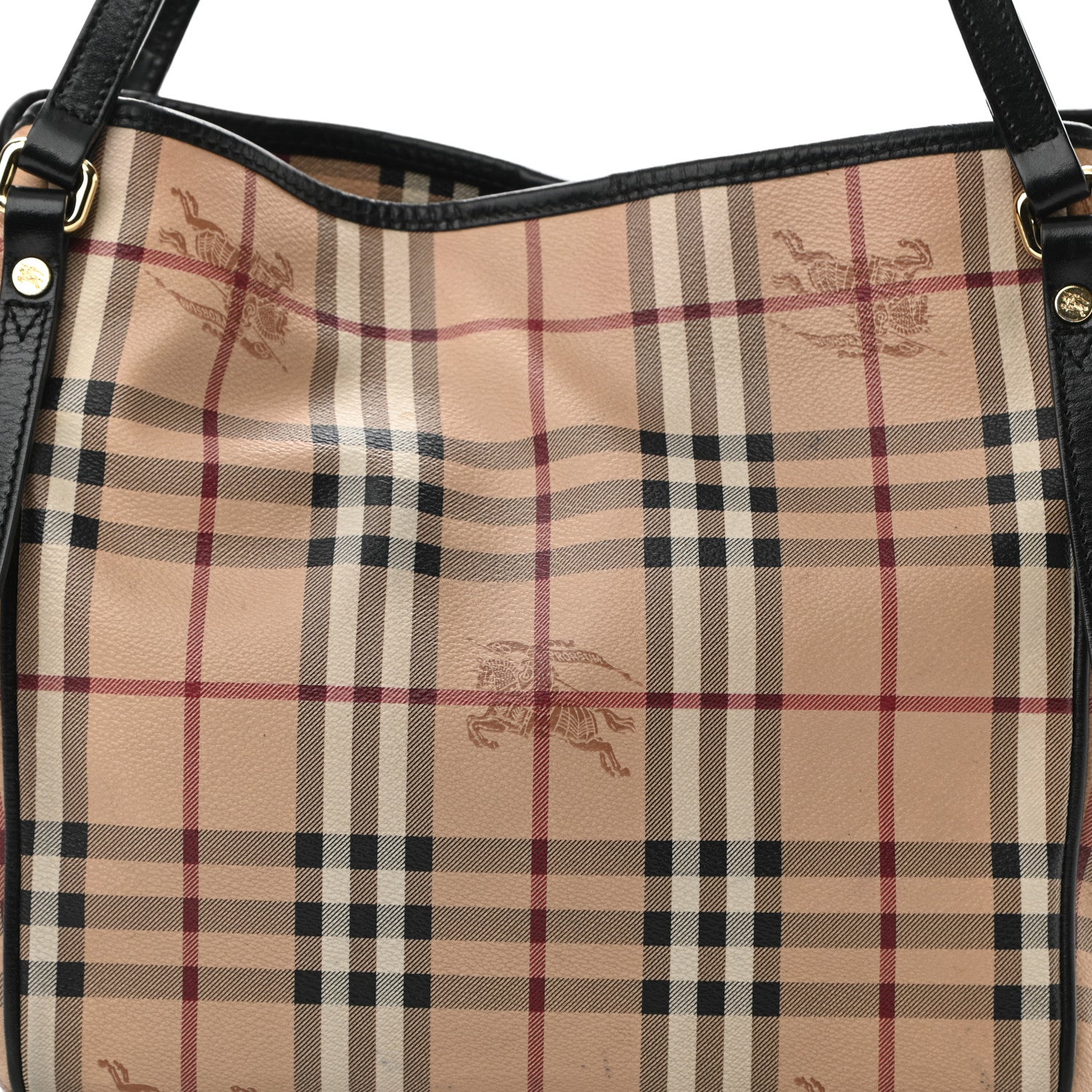 Burberry Haymarket Check Small Canterbury Tote Black 6 of 11