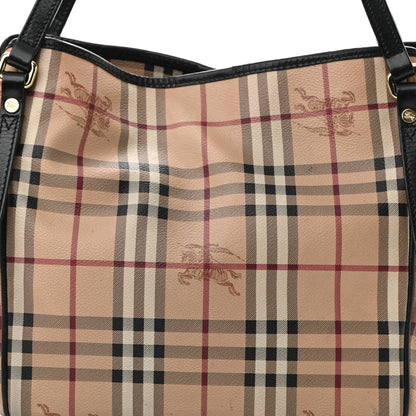 Burberry Haymarket Check Small Canterbury Tote Black 6 of 11