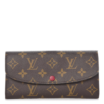 Louis Vuitton Monogram Emilie Wallet Fuchsia 1 of 7