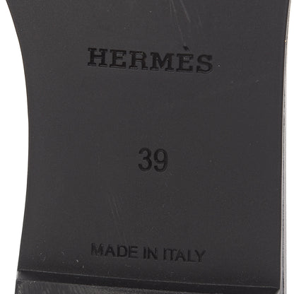 Hermes Rubber Aloha Sandals 39 Black 6 of 8