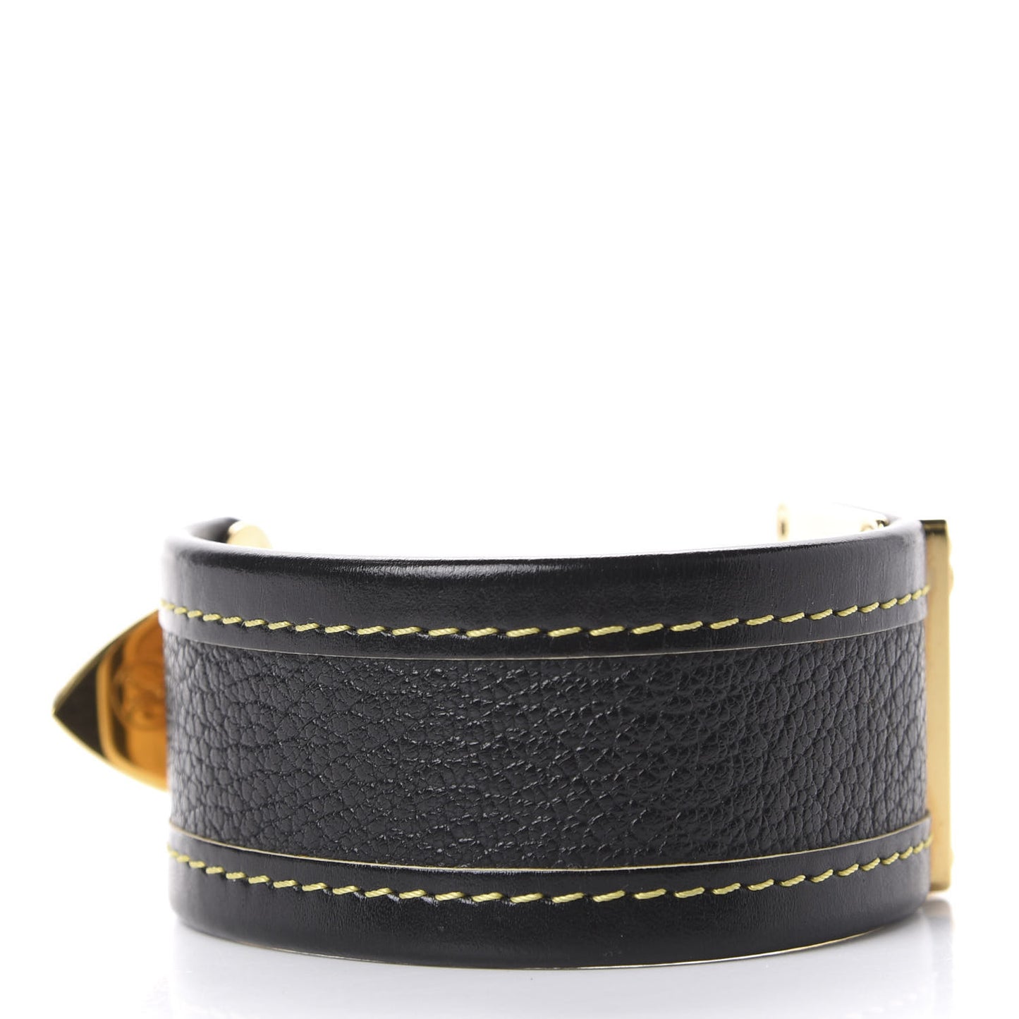 Chevre Suhali Lock Bracelet Black