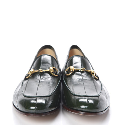 Gucci Eel Mens Brixton Horsebit Loafers 7 Verde 2 of 8