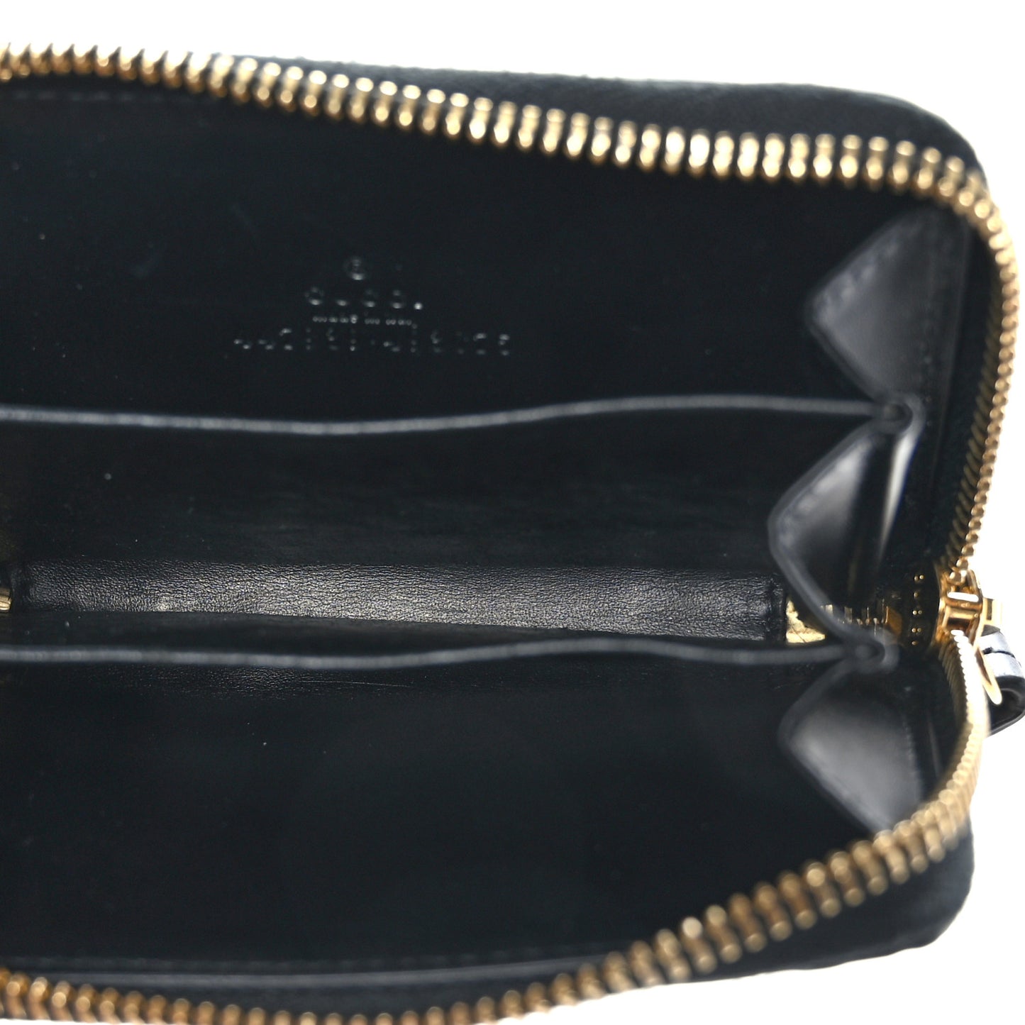 Guccissima Zip Around Card Case Black