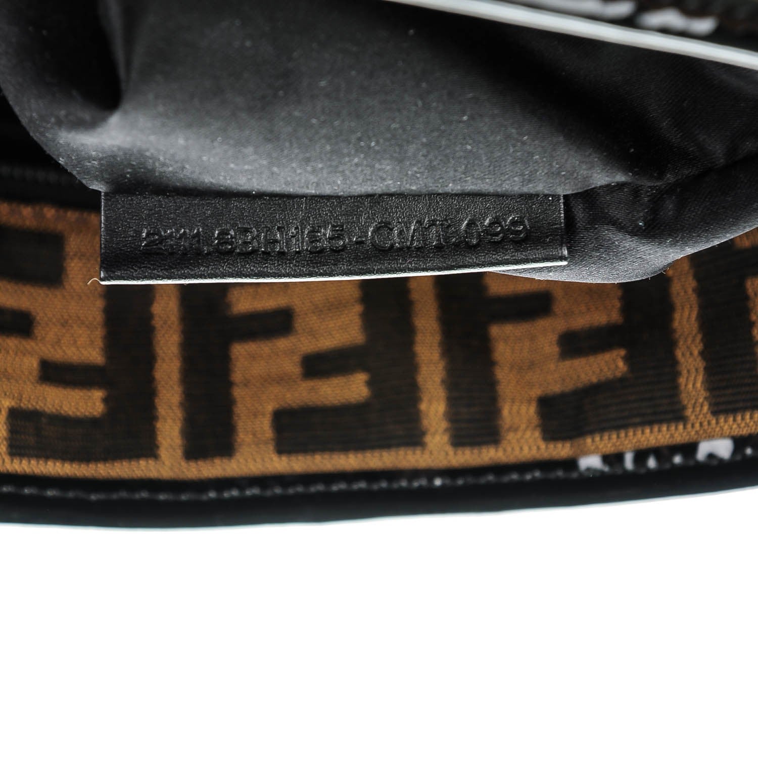 Fendi Zucca Quilted Medium Roll Tote Tobacco Black 7 of 7