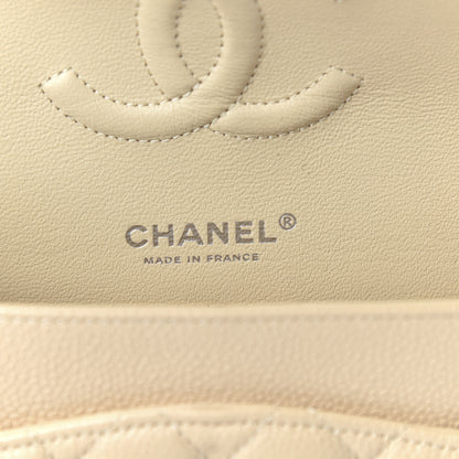 Chanel Caviar Quilted Medium Double Flap Beige 8 of 10