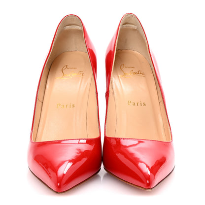 Christian Louboutin Patent Batignolles 100 Pumps 36 Rouge Lipstick 3 of 9