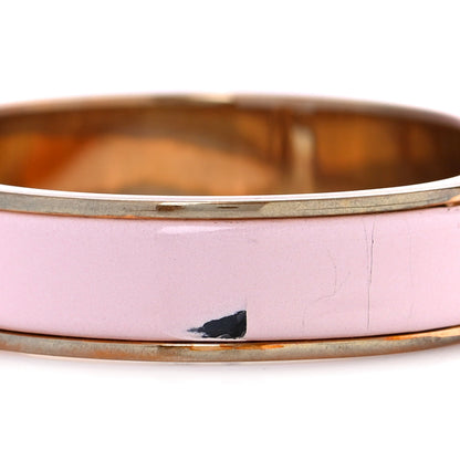 Hermes Enamel Narrow Clic Clac H Bracelet PM Rose Cassata 4 of 8