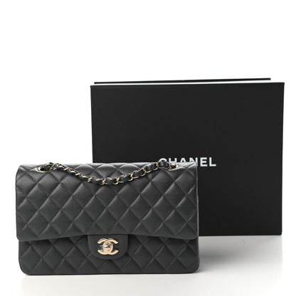 Chanel Caviar Quilted Medium Double Flap Dark Grey 11 of 11