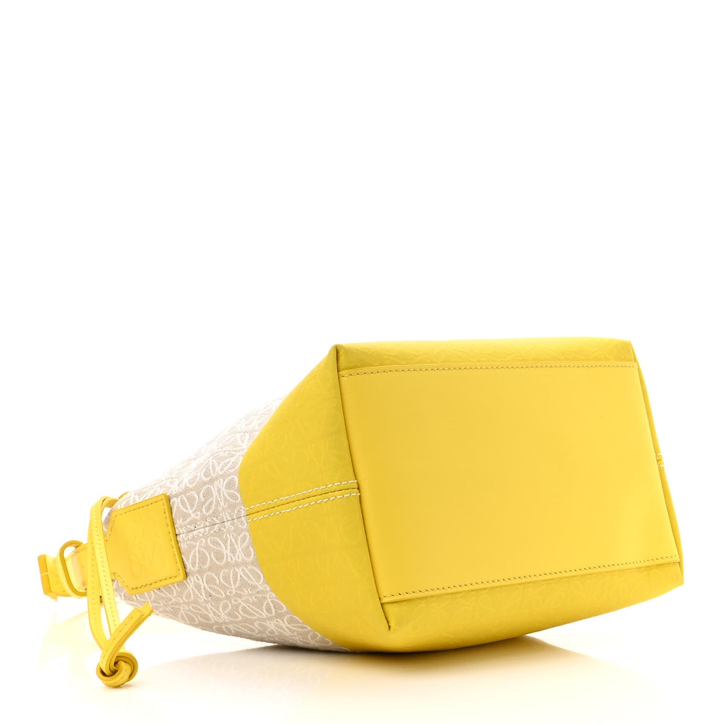 Jacquard Anagram Calfskin Small Cubi Bag Ecru Lemon