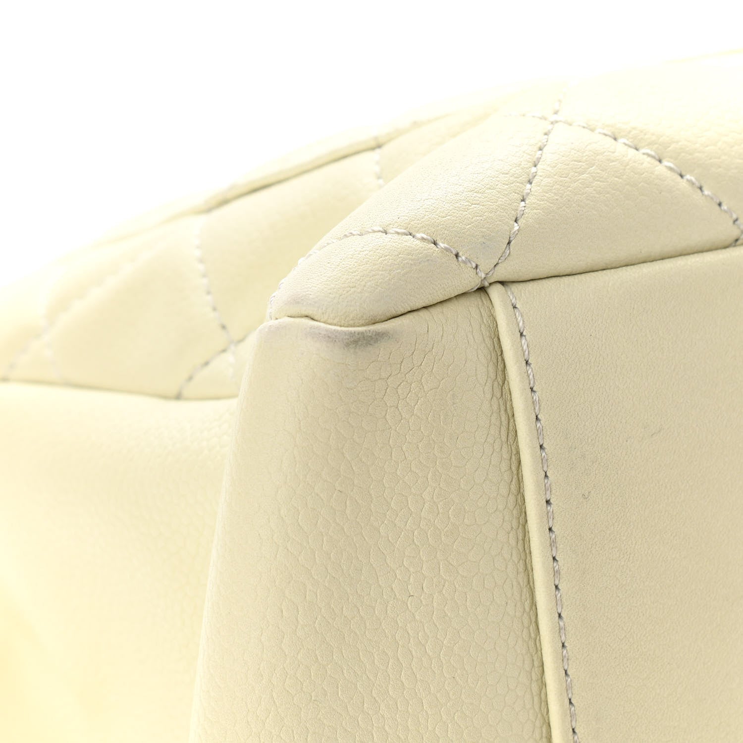 Chanel Caviar Quilted Grand Shopping Tote GST White 12 of 14