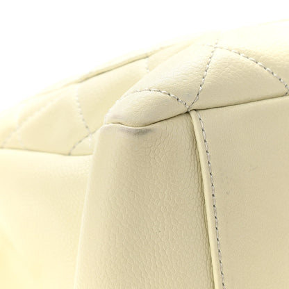 Chanel Caviar Quilted Grand Shopping Tote GST White 12 of 14