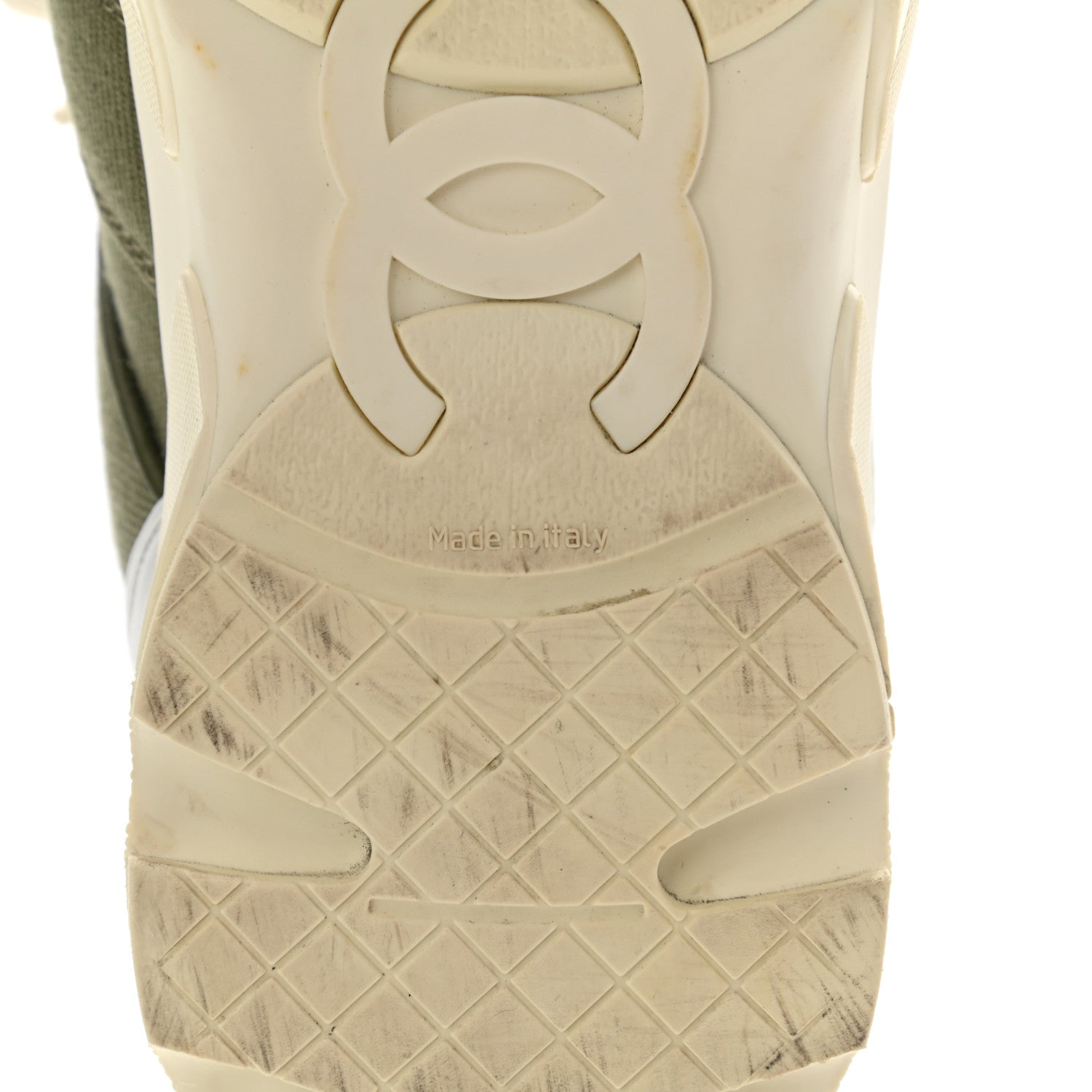 Chanel Canvas Womens Sneakers 39 Green 6 of 8