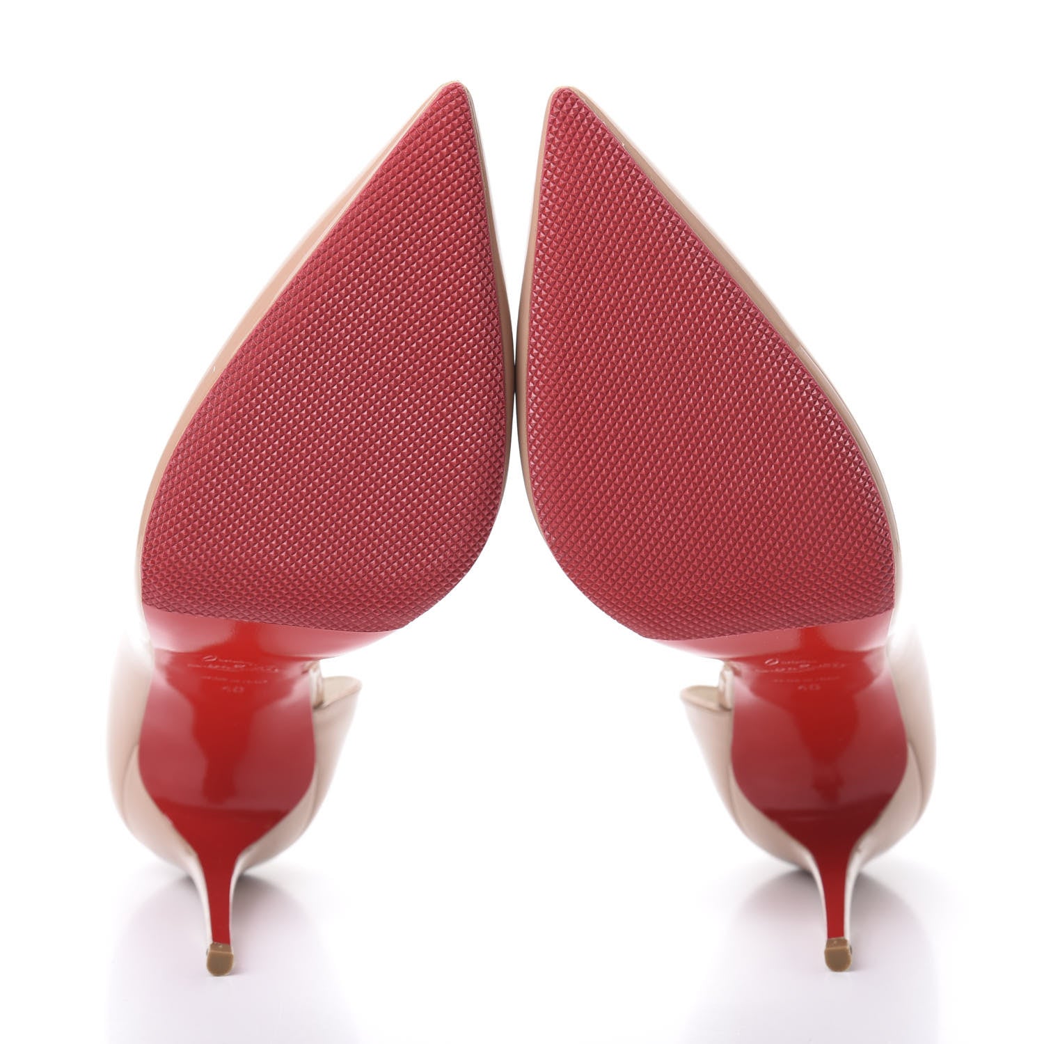 Christian Louboutin Patent Iriza 100 Pumps 40 Nude 5 of 11