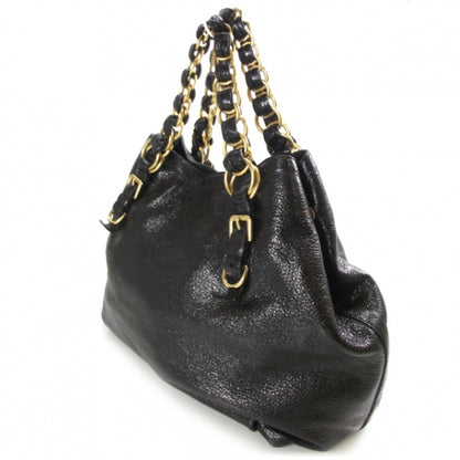 Prada Cervo Lux Chain Bag Black 5 of 14