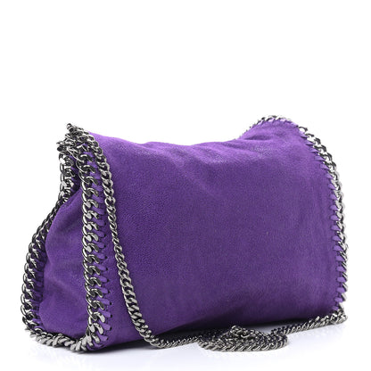 Stella McCartney Shaggy Deer Mini Falabella Fold Over Tote Bright Purple 3 of 9