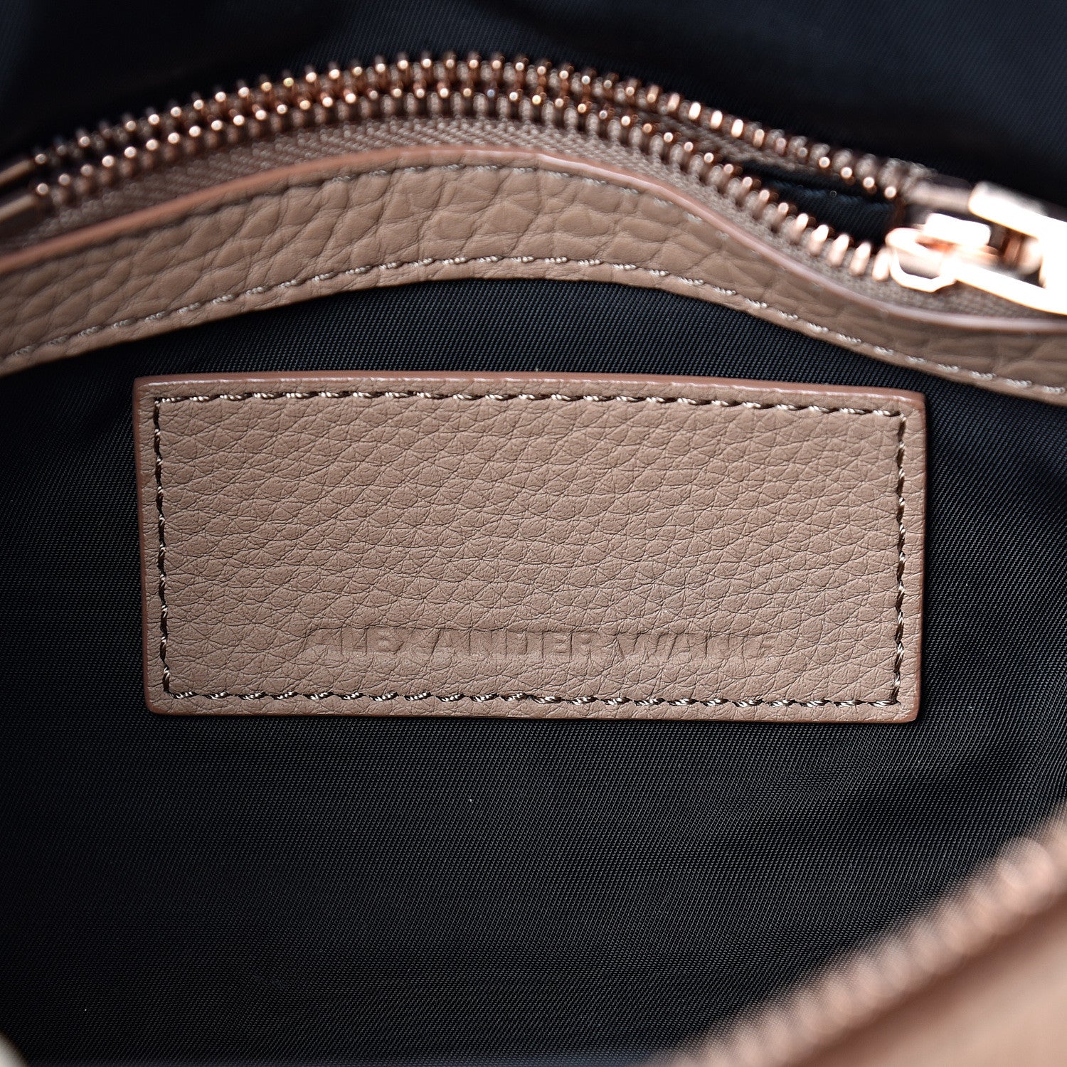 Alexander Wang Pebbled Lambskin Mini Rockie Truffle Rose Gold Hardware 5 of 11