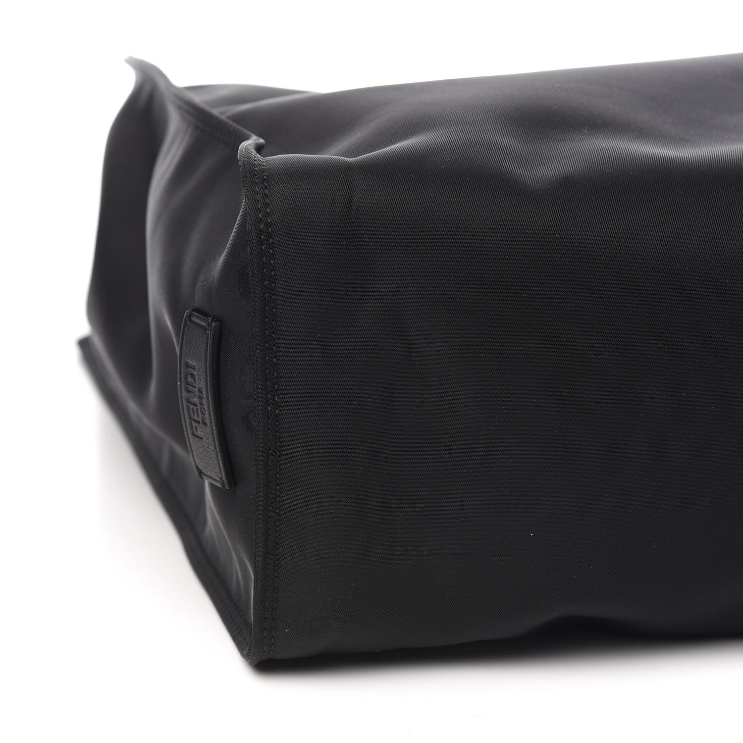 Fendi Nylon Vitello Elite Monster Eyes Tote Black Yellow 3 of 9