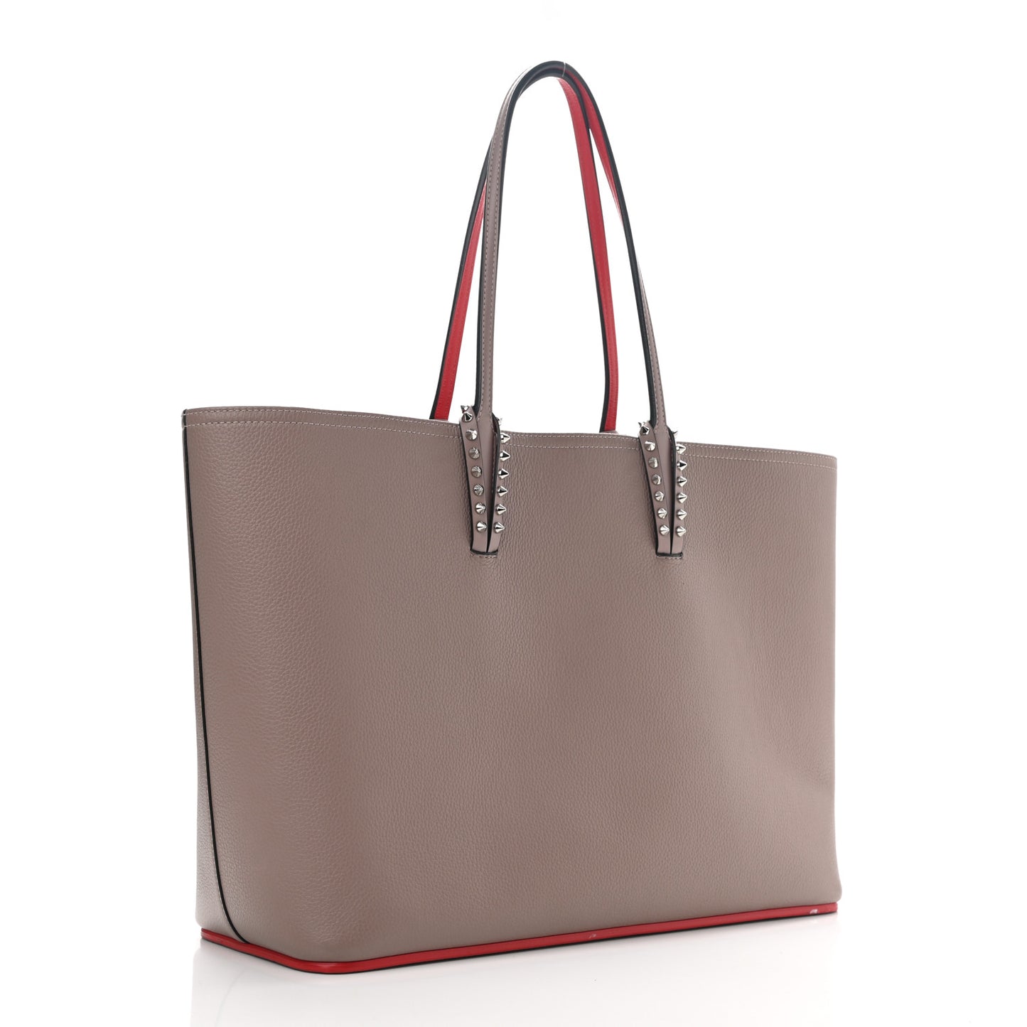 Calfskin Spikes East West Cabata Tote Brown