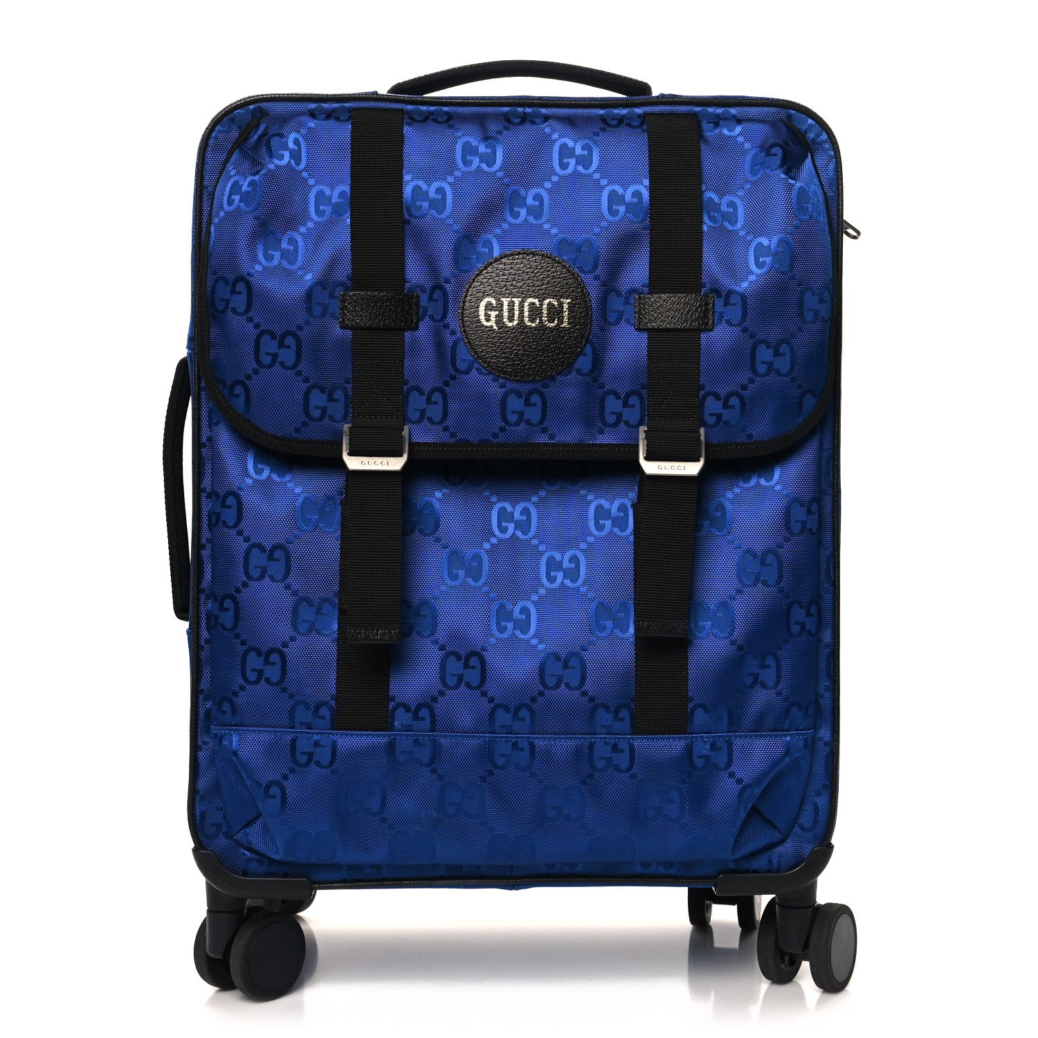 Gucci Econyl Nylon Monogram Off The Grid Suitcase Guilted Blue Black 1 of 9